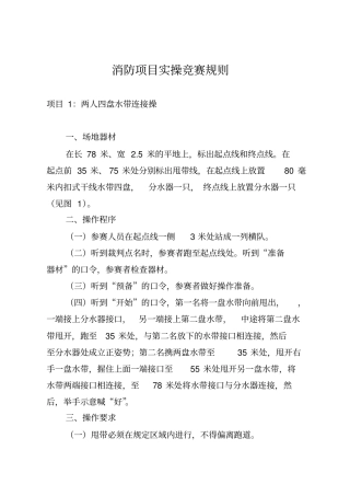 消防项目实操竞赛规则