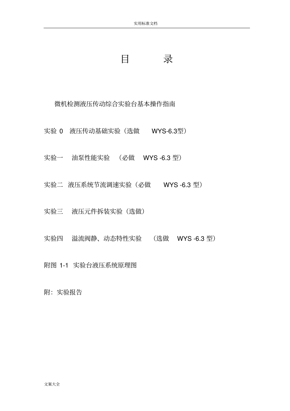 液压传动试验指导书1_第2页