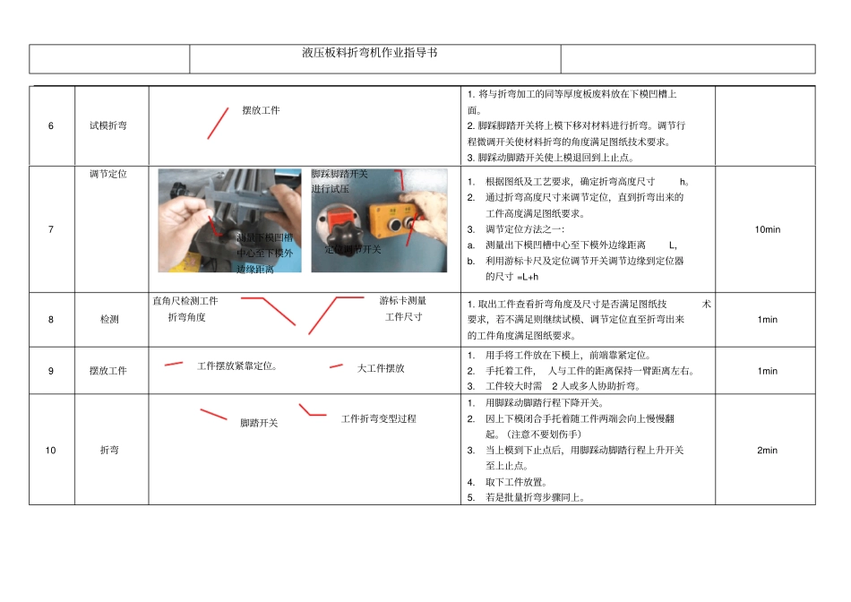 液压摆式折弯机作业指导书-_第3页