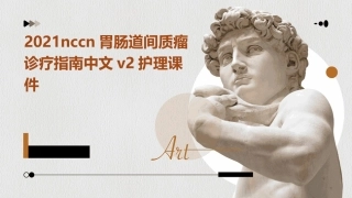 2021NCCN胃肠道间质瘤诊疗指南中文v2护理课件