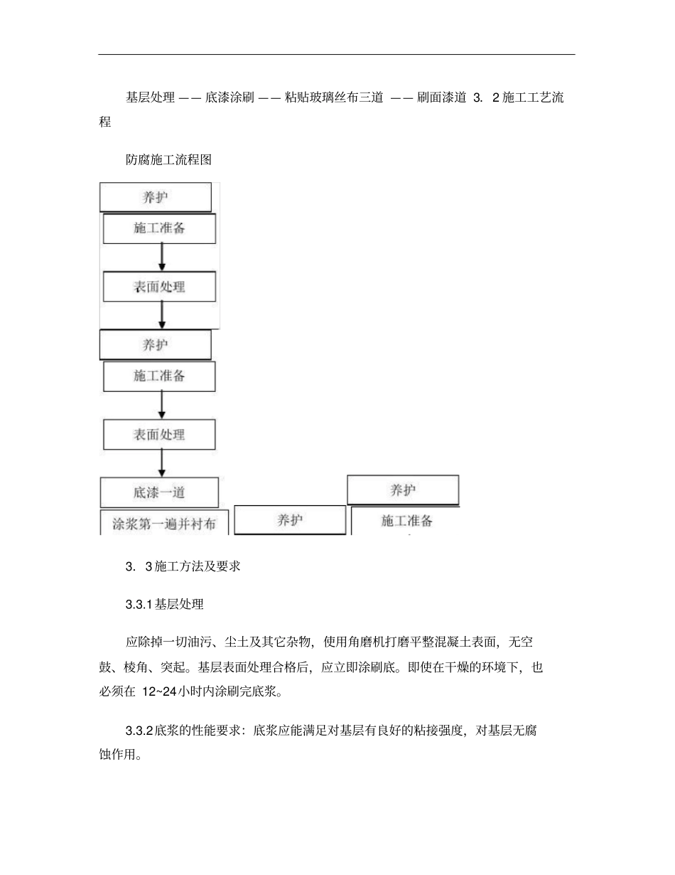混凝土面层环氧玻璃钢防腐施工方案讲解_第2页