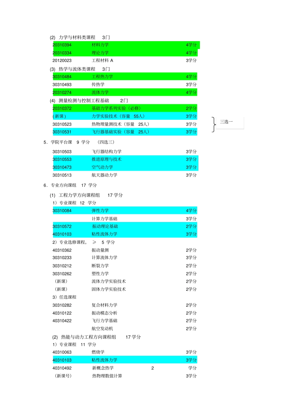 清华大学航天航空学院本科生培养方案_第3页