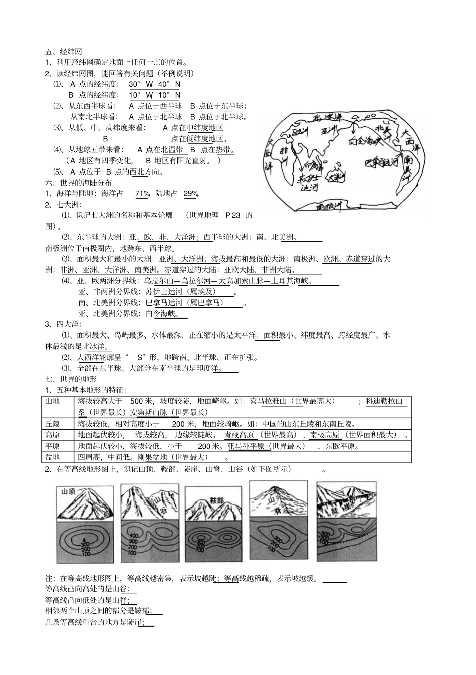 湘教版初中地理知识点归纳_第2页