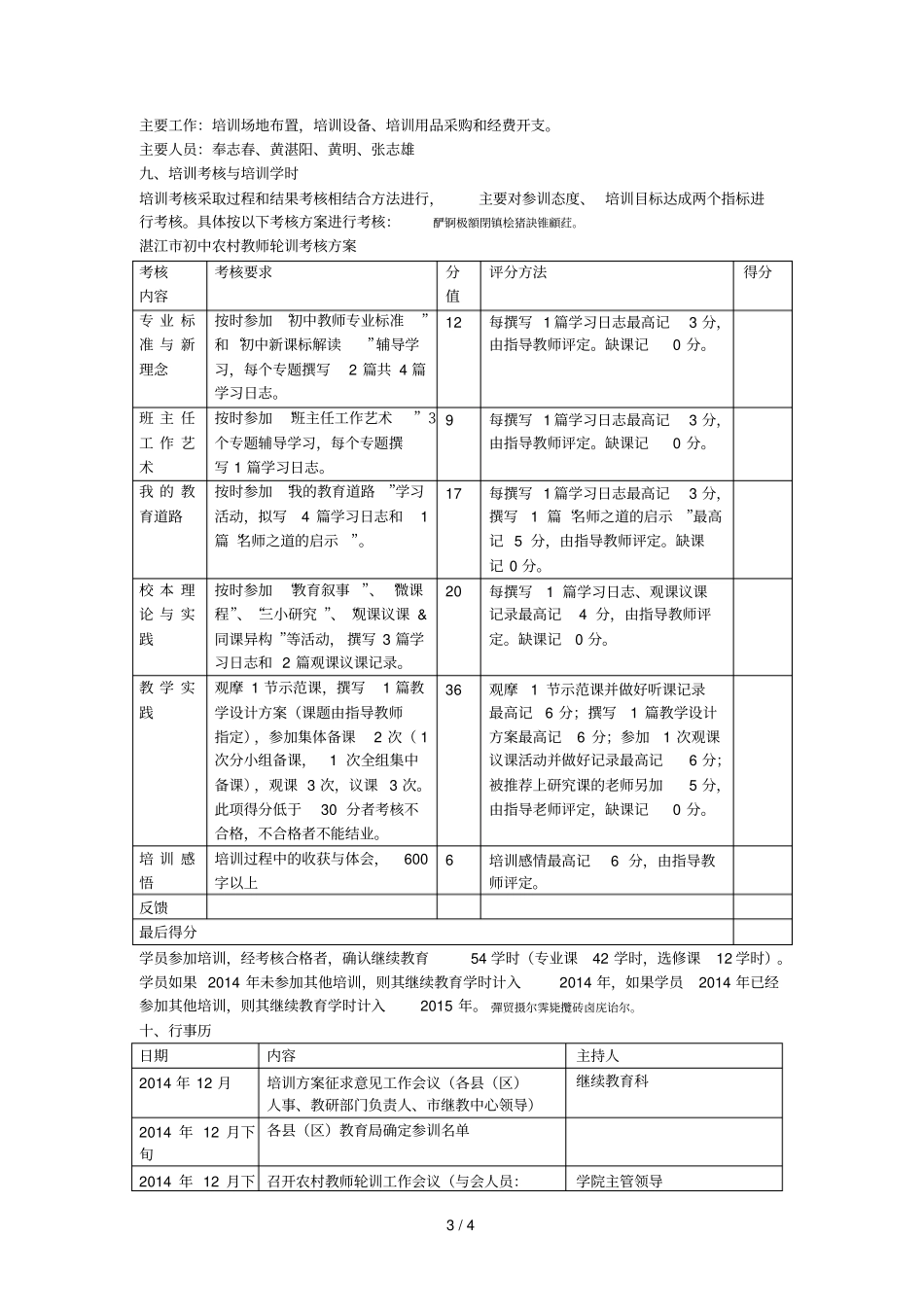 湛江农村初中教师轮训工作方案_第3页