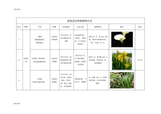 湿地适宜种植植物1117