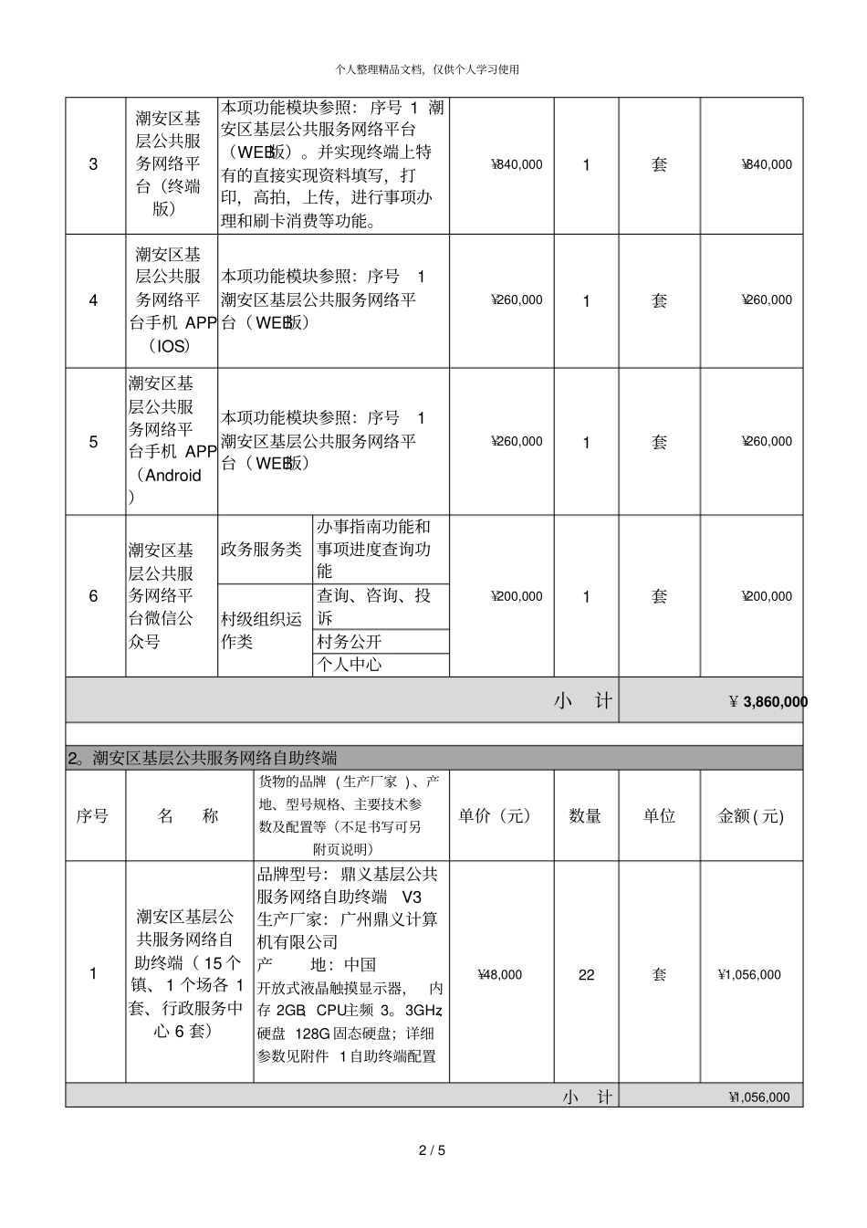 潮州潮安区基层公共服务网络平台建设项目_第2页