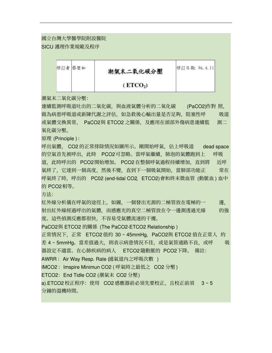 潮气末二氧化碳分压ETCO2讲解_第1页