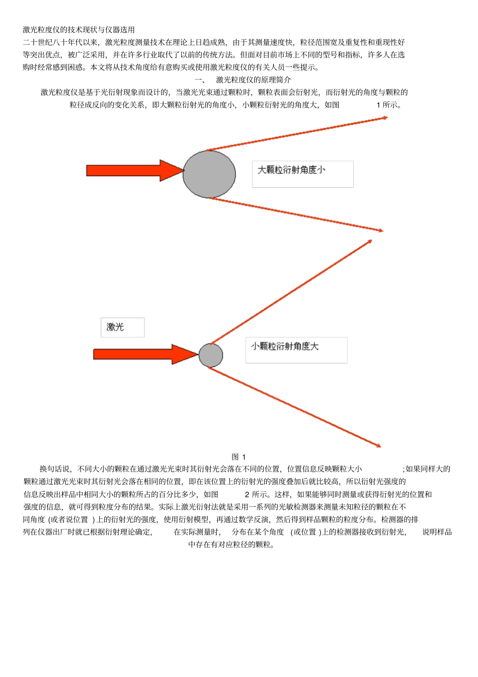 激光粒度仪的技术现状与仪器选用讲解_第1页