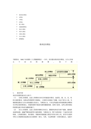 激励理论综合概述