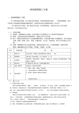 灯光围网施工方案