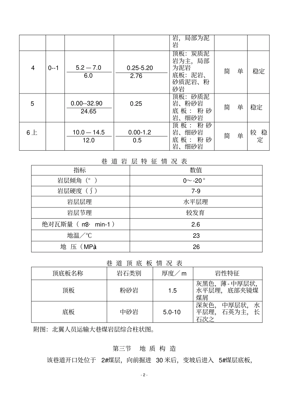 炮掘北翼人员运输大巷掘进作业规程_第3页