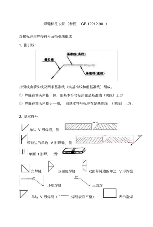 焊缝标注说明