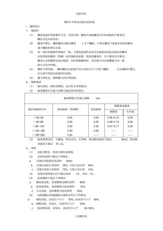 煤矿矿井机电设备完好标准采掘设备