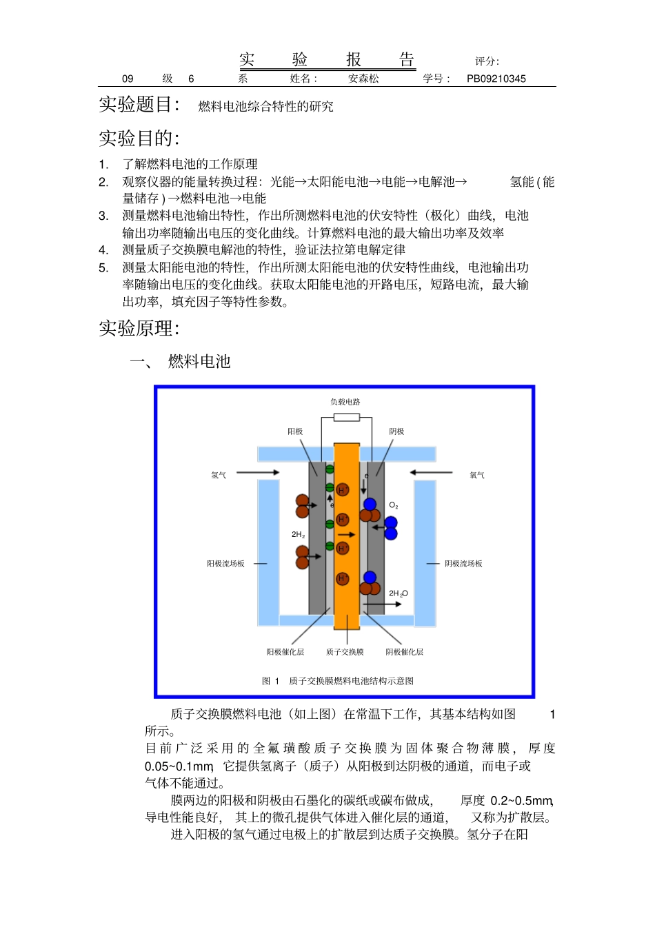 燃料电池综合特性研究_第1页