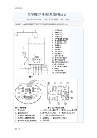 燃气壁挂炉常见的故障及排除方法