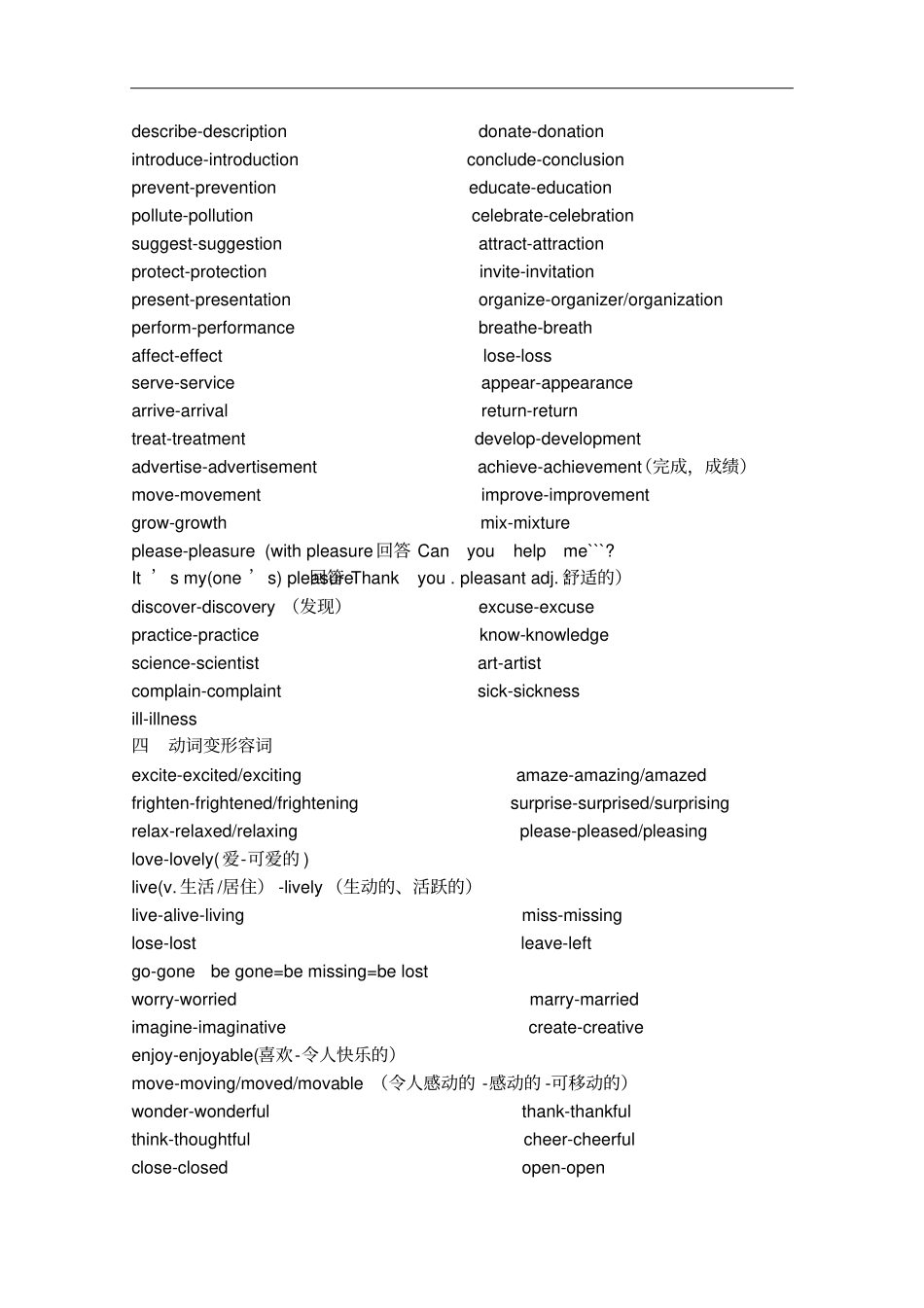 牛津用于2020年中考英语复习：词形变换汇总_第3页