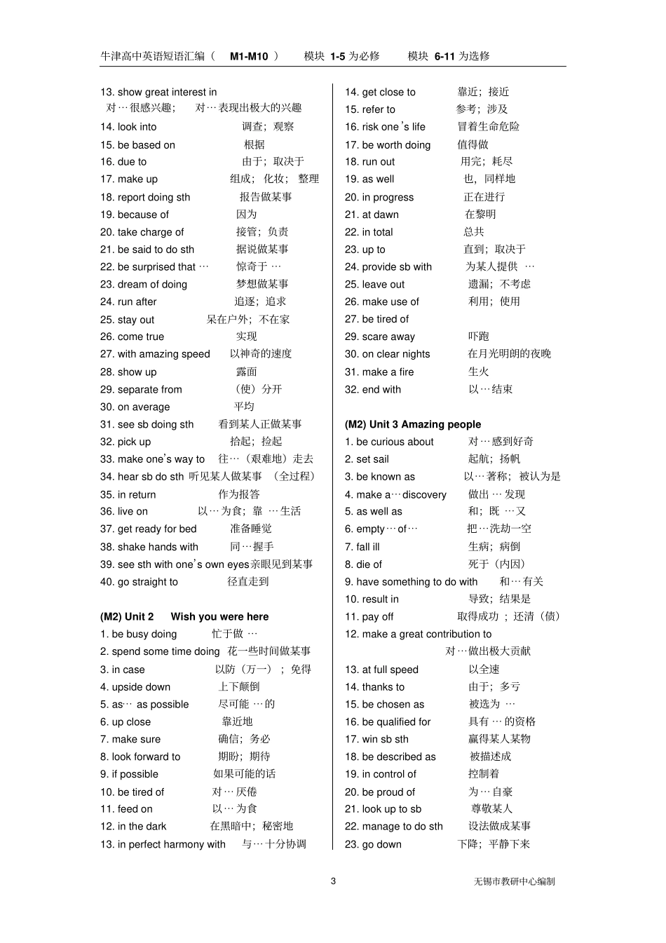 牛津英语译林版模块模块10词组综述_第3页