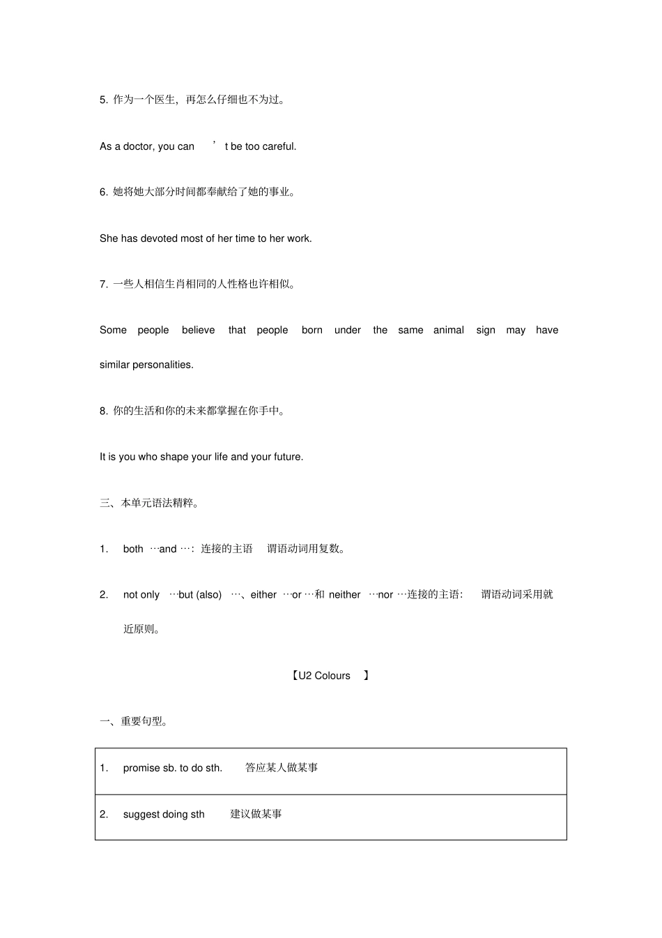 牛津译林版9AUnitUnit4重要考点复习【词汇、句型、语法】_第2页