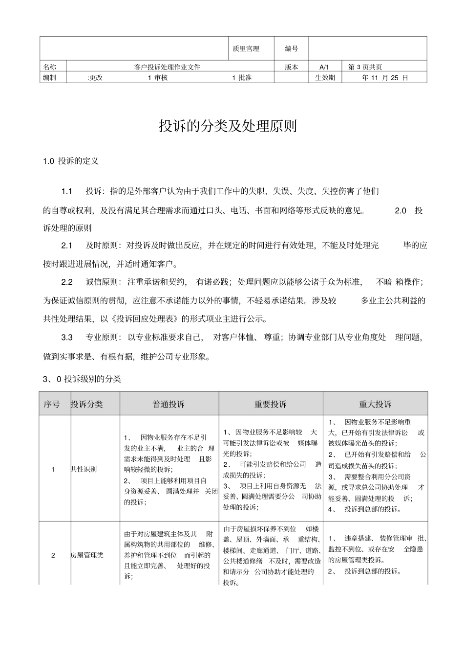 物业投诉处理、监控流程_第3页