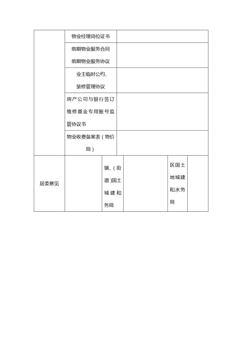 物业管理企业备案登记表_第2页