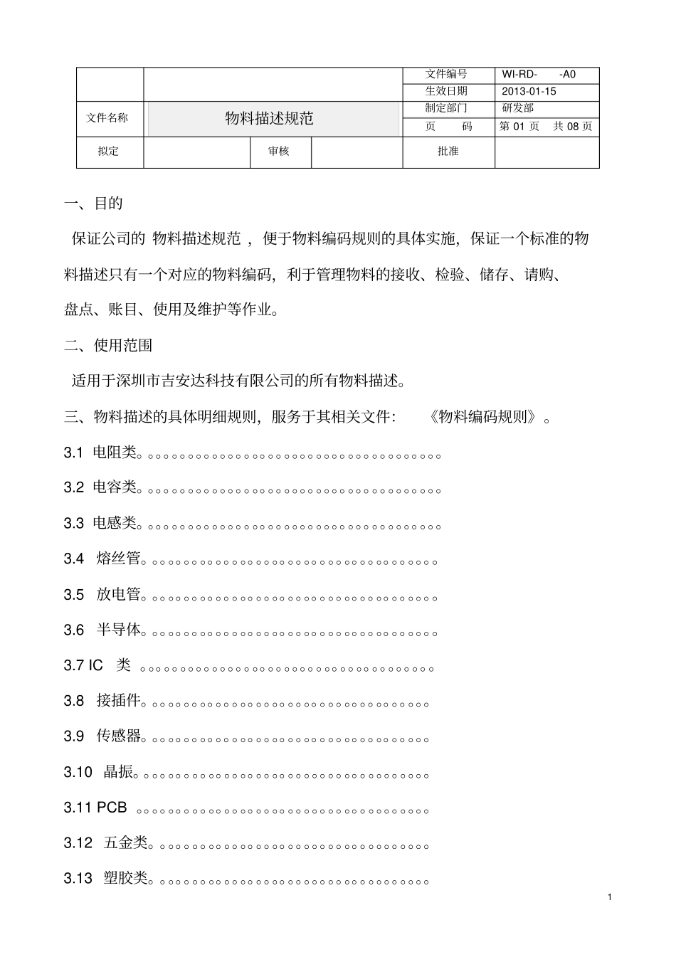 物料描述规范全解_第1页