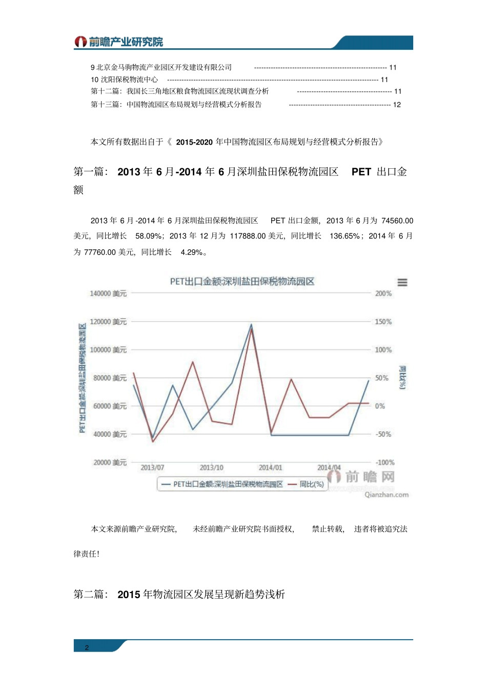 物流园区行业场现状以及未来发展趋势分析综述_第2页