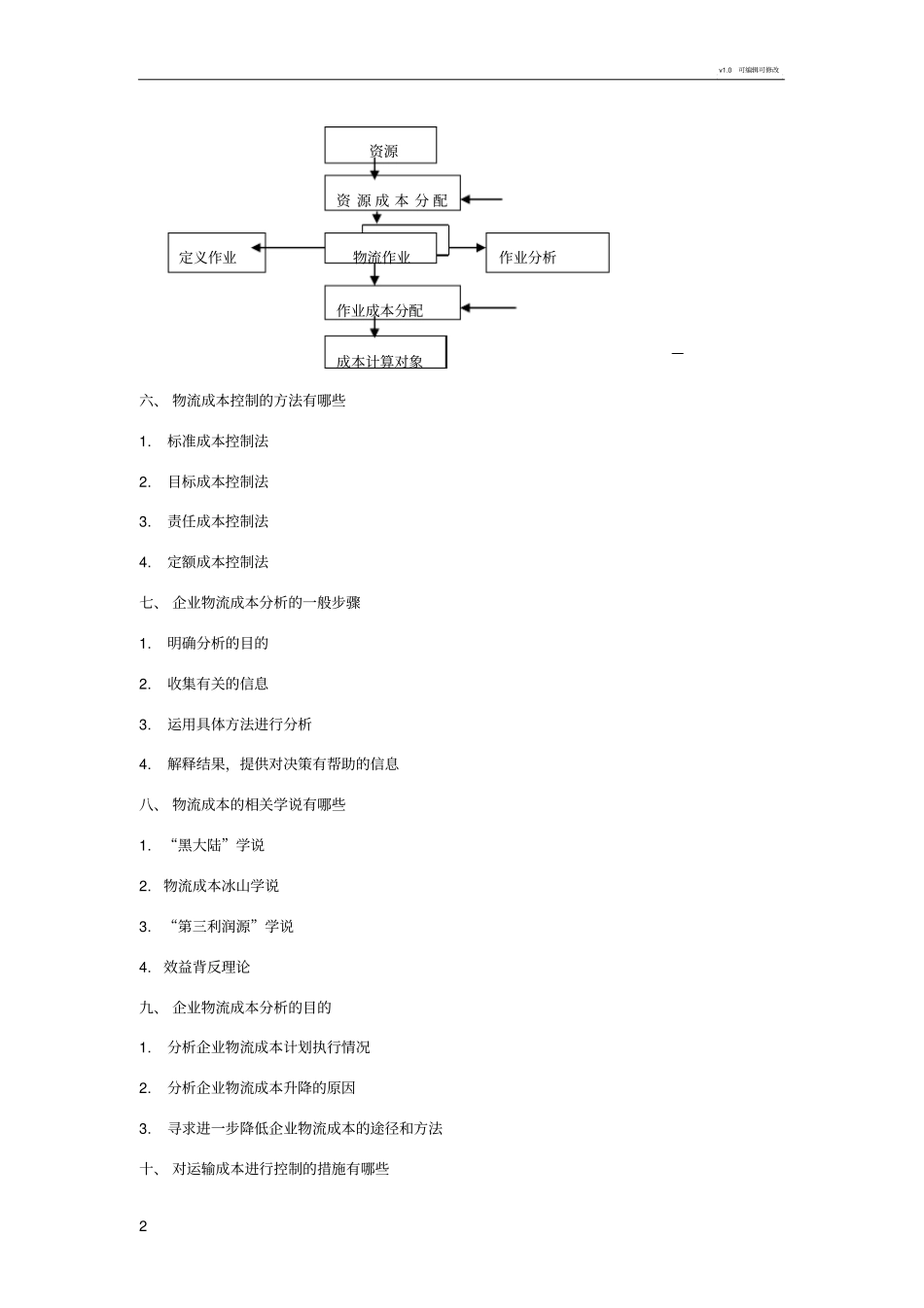 物流成本简答题_第2页