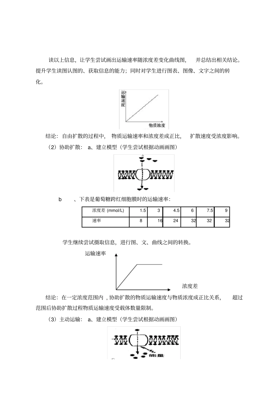 物质跨膜运输方式教学设计_第3页
