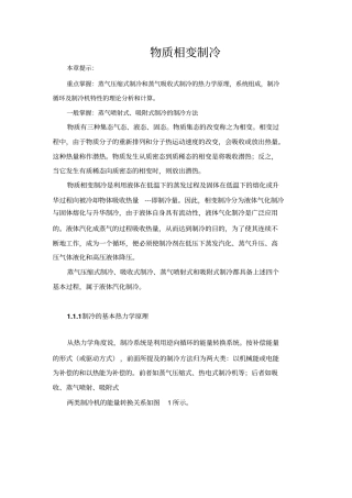 物质相变制冷技术