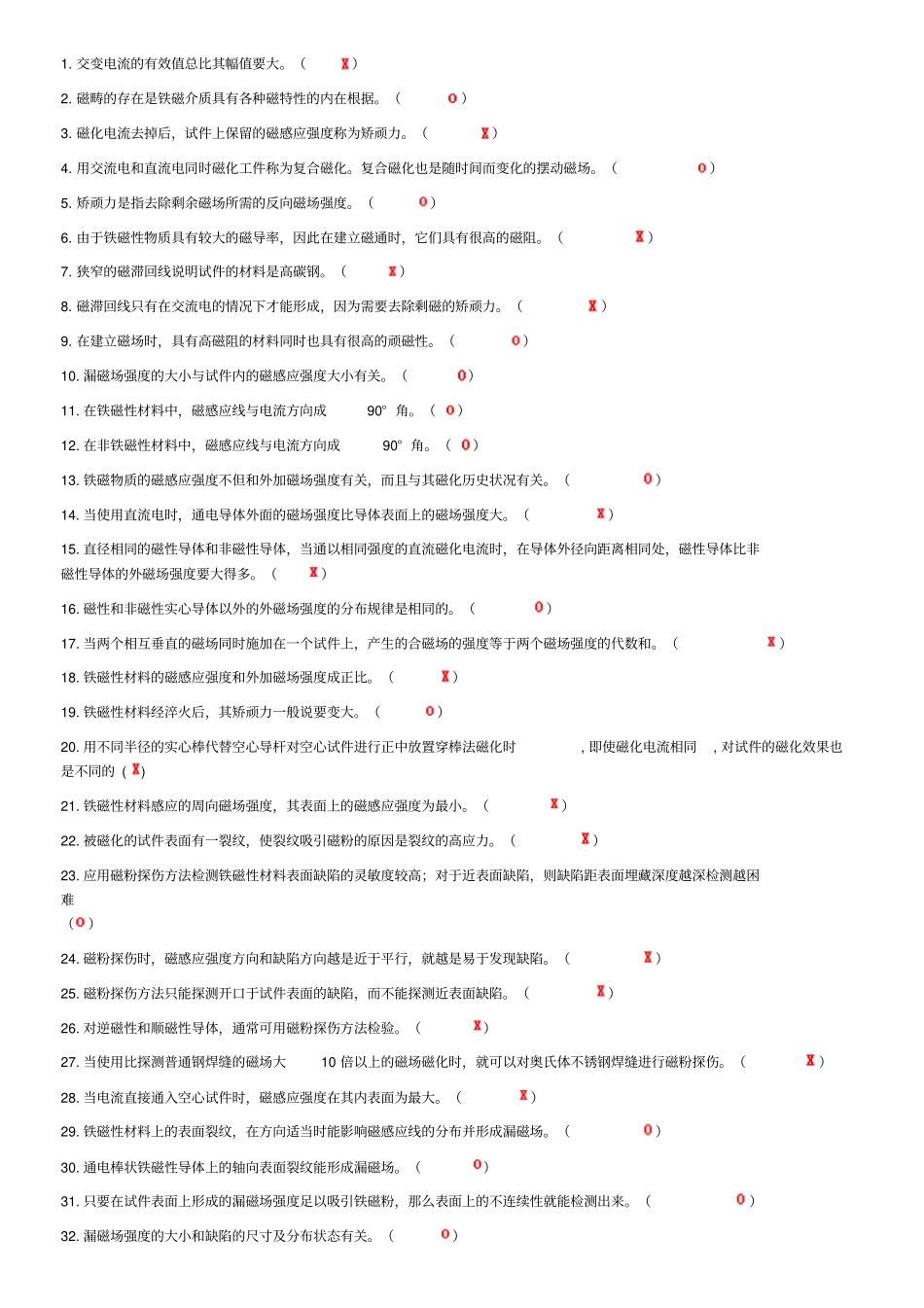 特种设备磁粉检测考试题库之判断题_第1页