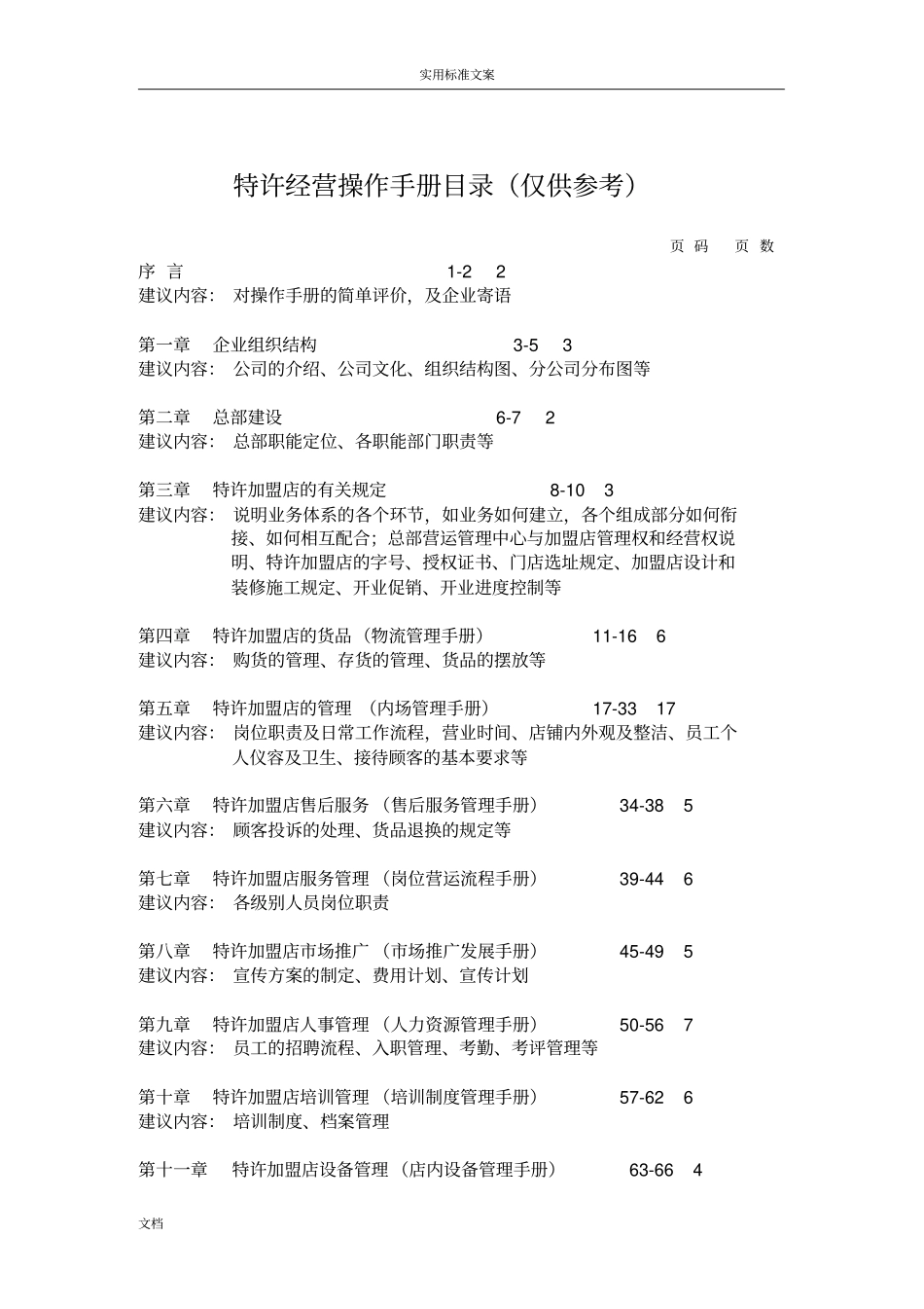 特许经营备案相关材料-例范本12_第3页