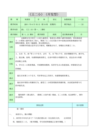 王二小开发型