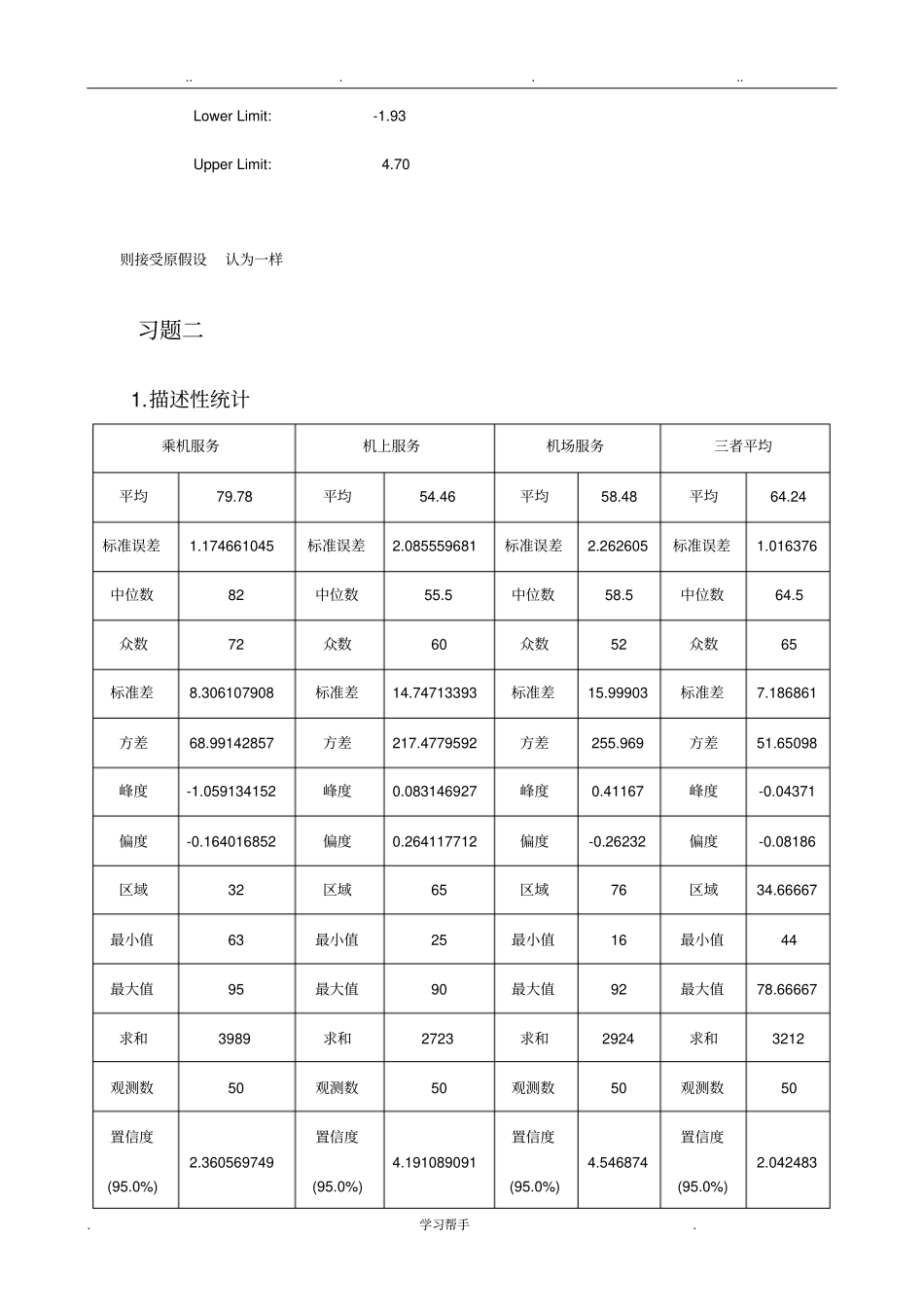 王静龙非参数统计分析课后计算题参考答案_第2页