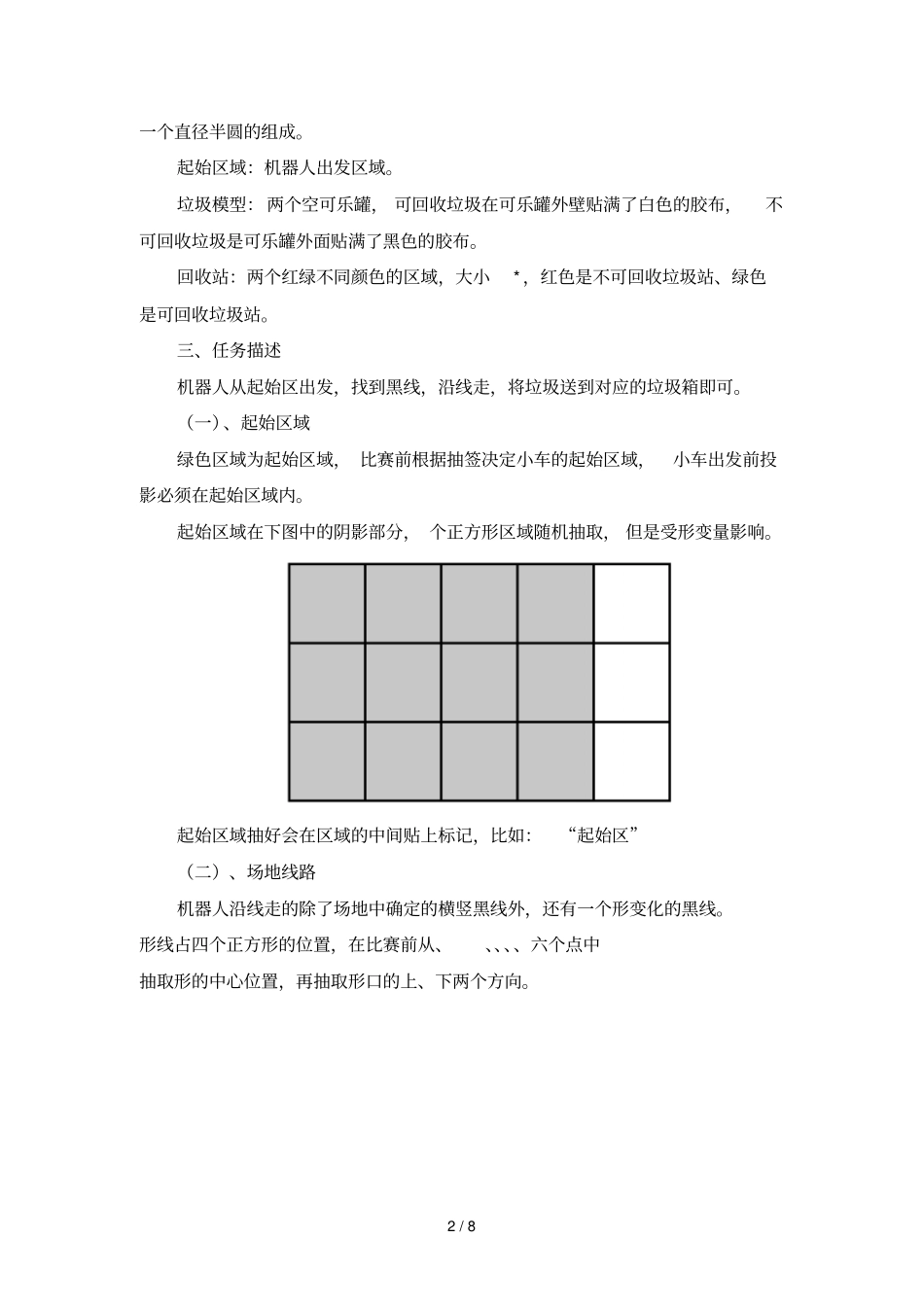 环保机器人项目竞赛规则_第2页