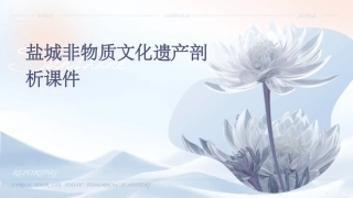 盐城非物质文化遗产剖析课件