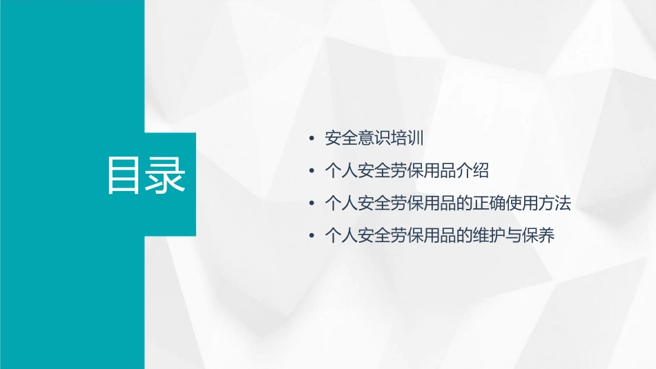 个人安全劳保用品安全培训课件1_第2页