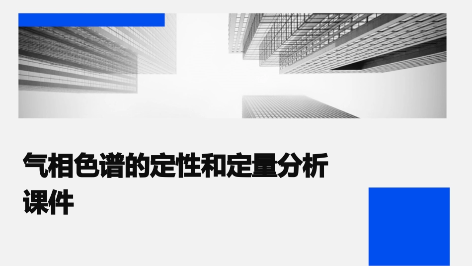 气相色谱的定性和定量分析课件_第1页