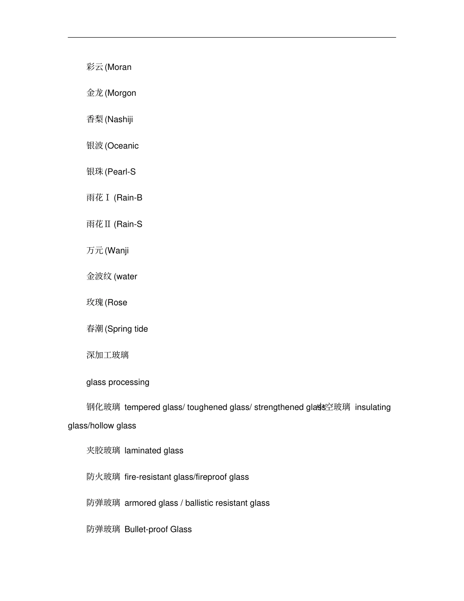 玻璃行业英文术语概要_第2页