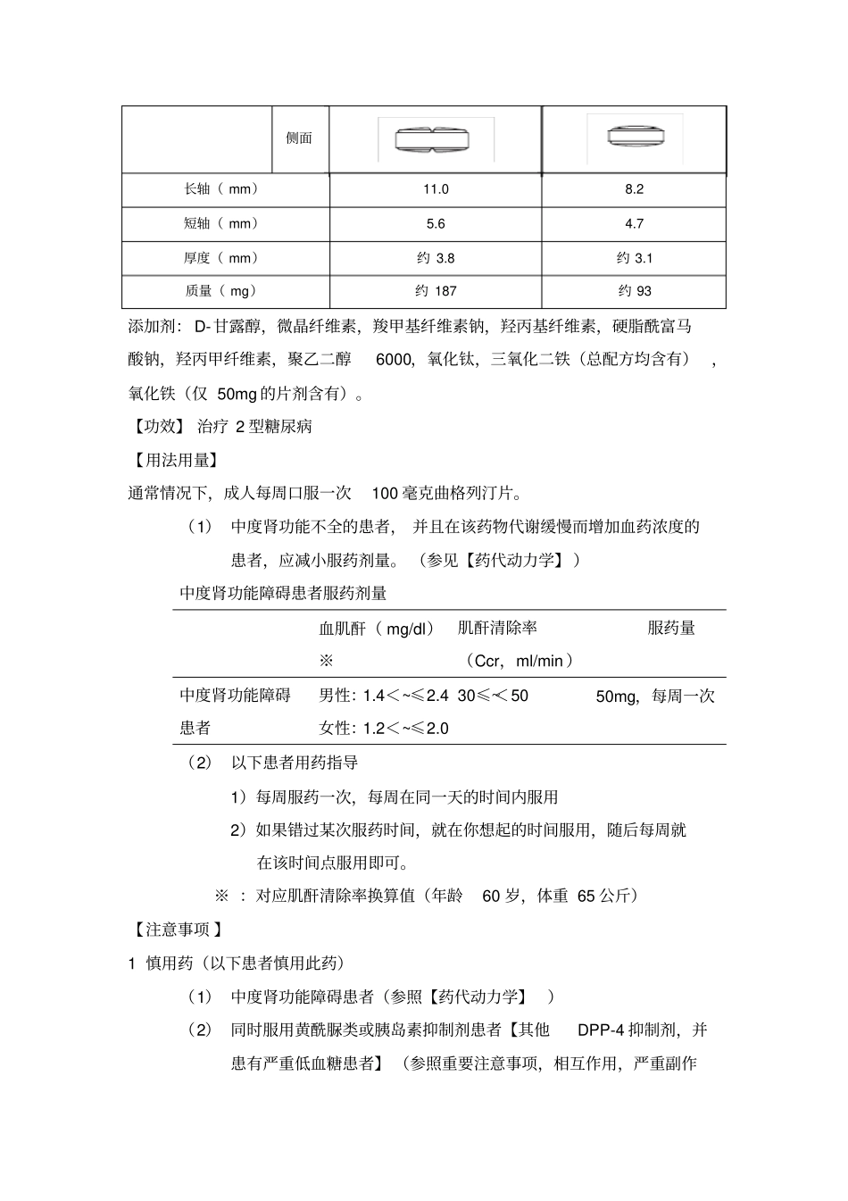 琥珀酸曲格列汀说明书中文翻译_第2页