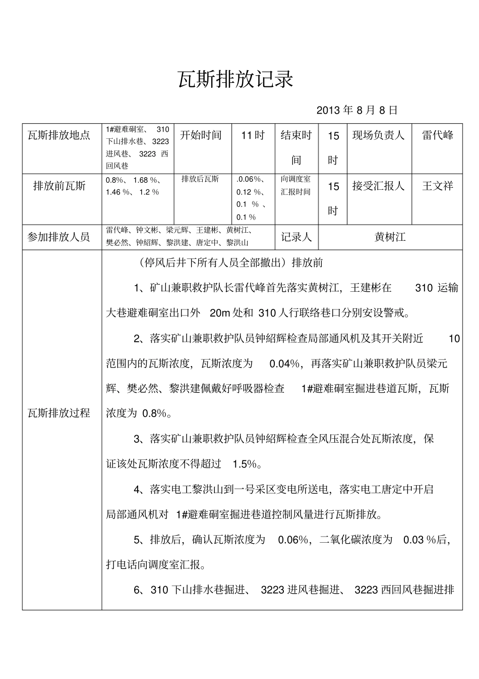 瓦斯排放记录_第2页