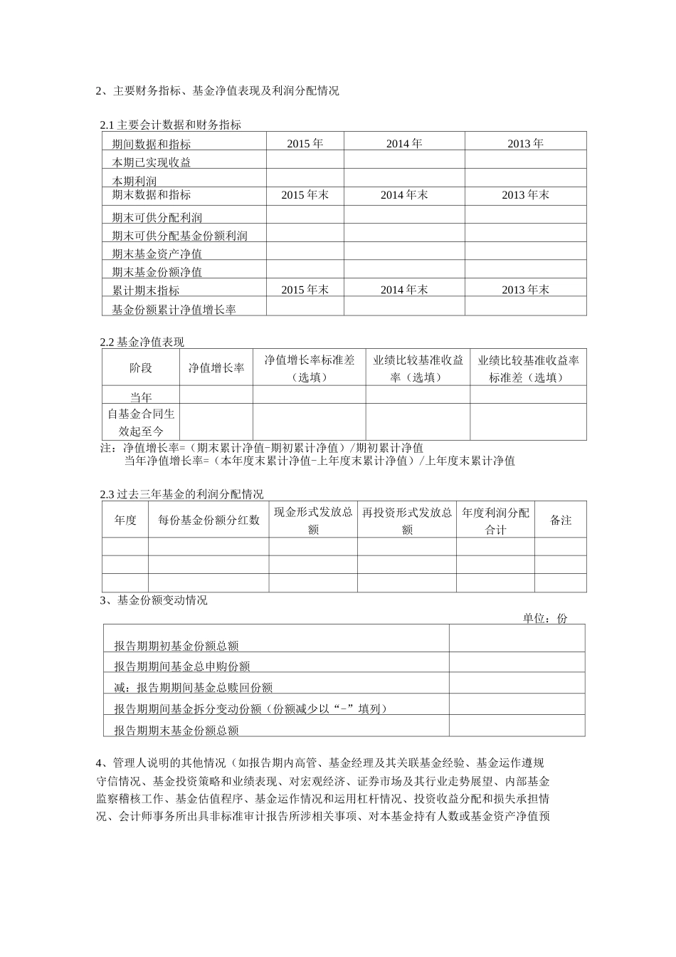 私募基金信息披露年度报告_第2页