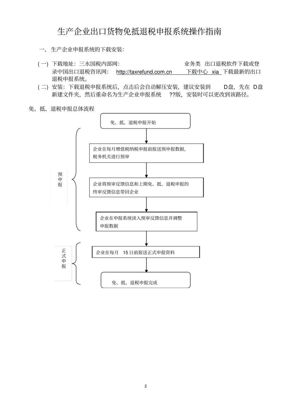生产企业出口货物免抵退税申报系统操作指引_第2页