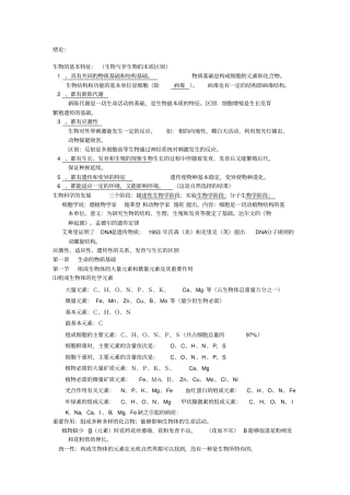 生物的基本特征生物与非生物的本质区别