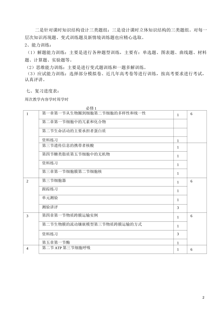 高三生物备考计划_第2页