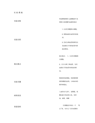 用显微镜观察人血细胞涂片观察小鱼尾鳍血流状况