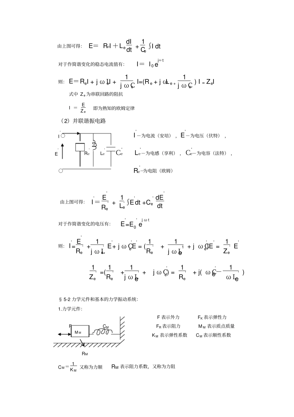 电-力-声类比讲解_第2页