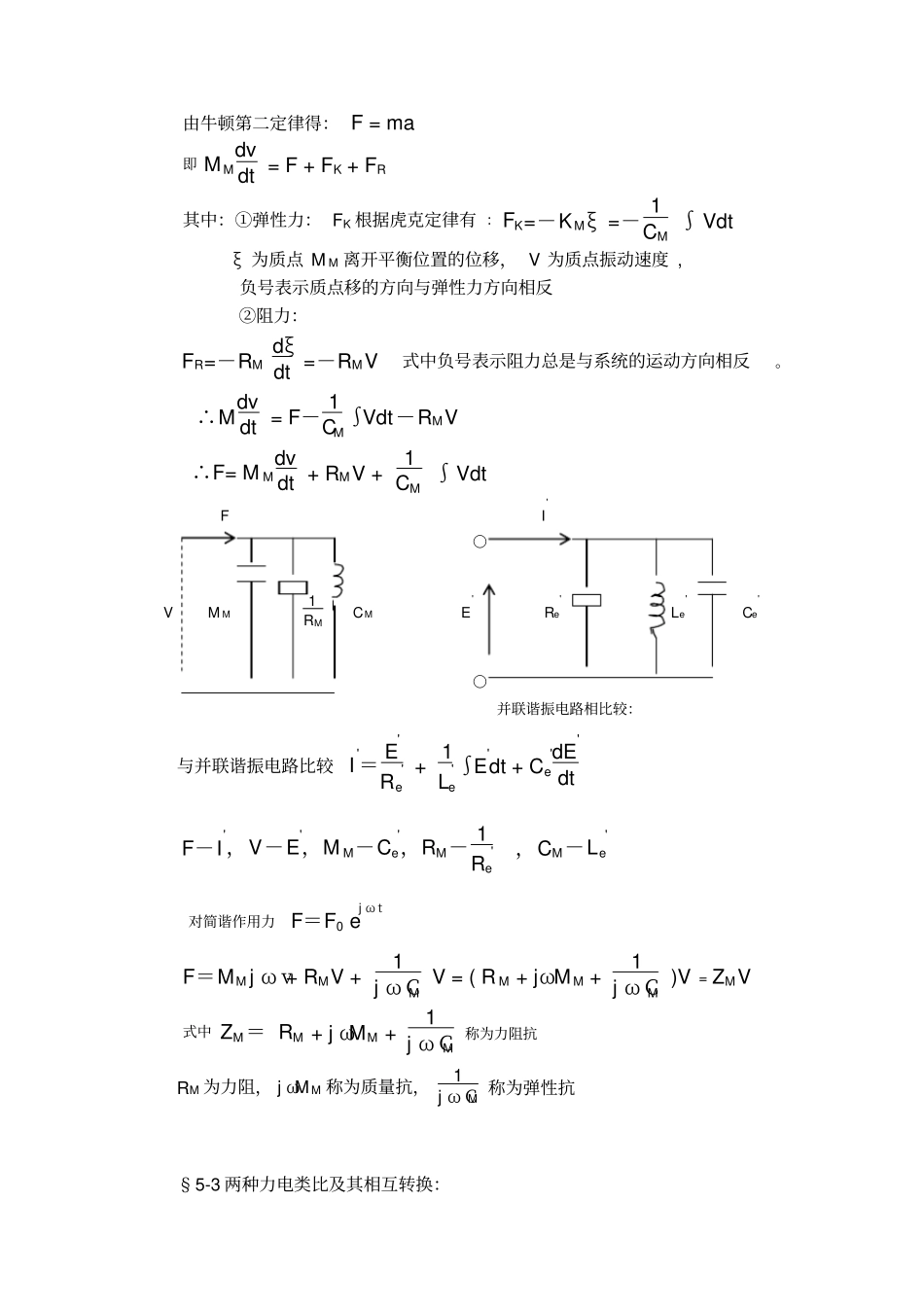 电-力-声类比讲解_第3页