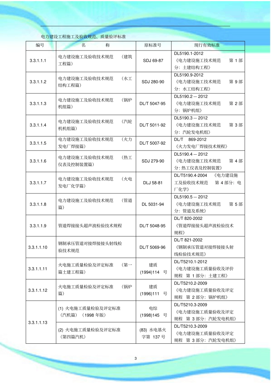 电力建设工程施工及验收规范_第3页