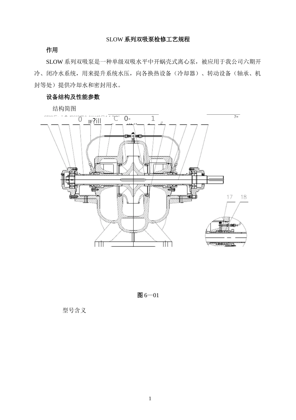 SLOW系列双吸泵检修工艺规程_第1页