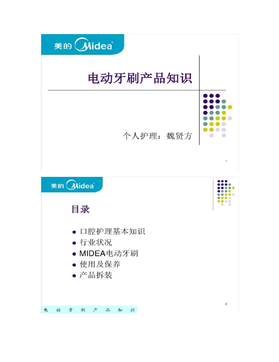 电动牙刷产品知识_第1页